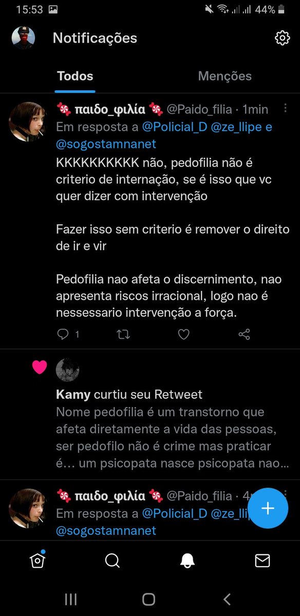 Policial_D's tweet photo. Engraçado é que ele se recusa a acreditar que pedofilia é um transtorno. O cara tirou o dia pra defender isso, é justamente o contrário do que ele acha. https://t.co/fUjibs9yDj