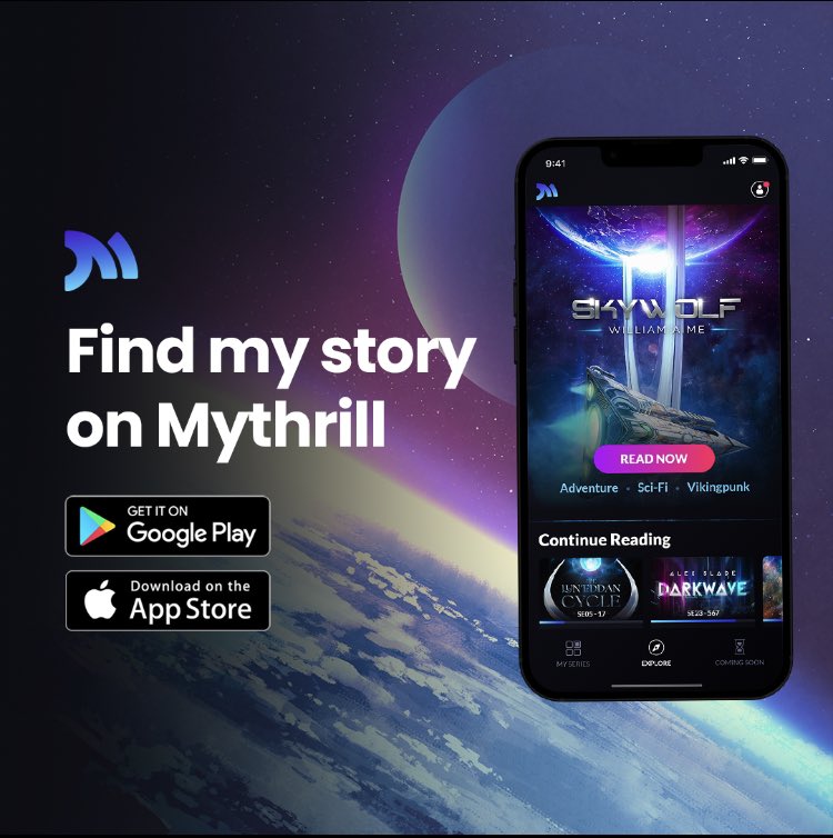 fictograd's tweet photo. 17 episodes of SKYWOLF are free to read and Episode 32, the finale for Season 1, is up and published, only on @mythrillfiction
AAAAAAAAAAAAAAAAAAAAAA
READ IT NOW!!!!!!!!!!!!!!!!!!!!!!!
#mythrill #mythrillfiction #skywolf https://t.co/iyxZJMGaQK