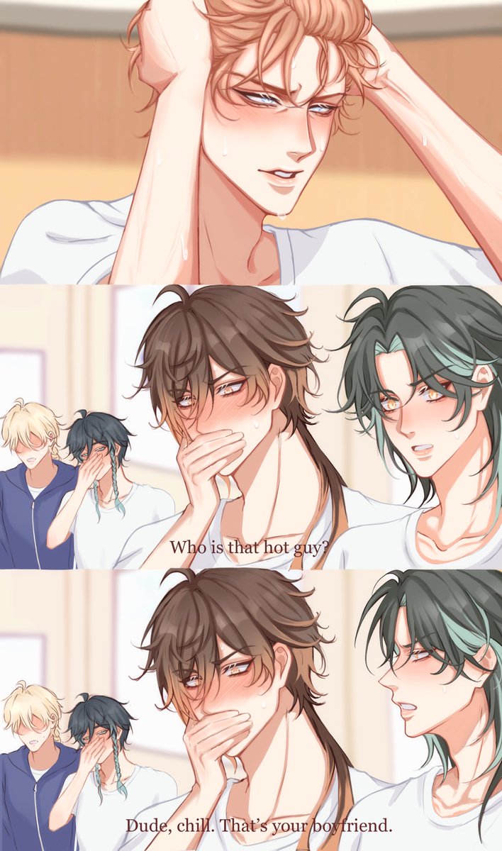 kinzlev_'s tweet photo. That Shikimori meme but make it TartaLi 

#tartali #タル鍾 #childe #zhongli #tartaglia #GenshinImpact https://t.co/CoUEtQVV9t