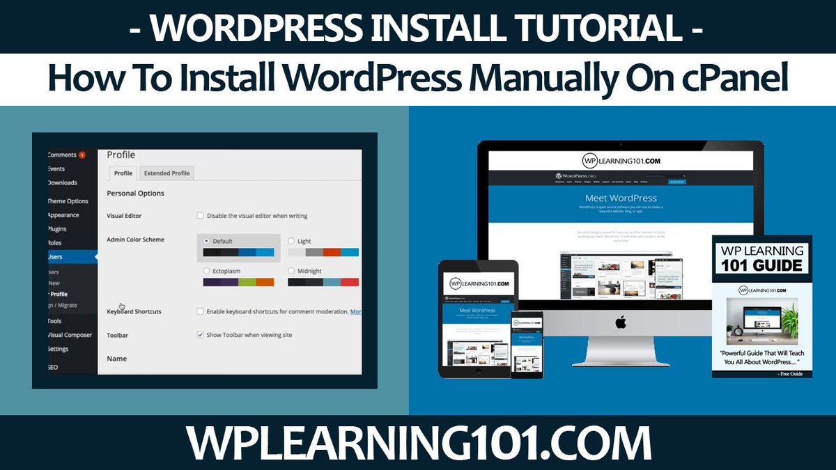 wpcontentdiscov's tweet photo. How To Install WordPress Manually On cPanel (Step By Step Tutorial For Beginners) https://t.co/b2djoSfj4M via @YouTube #WordPressDevelopment #wordpresswebsite #WordPressInstall #wordpresswebsite #wordpresstutorials #WordPressDevelopment #WordPressBeginnner #learnwordpress #blog https://t.co/jhycMRPPSj