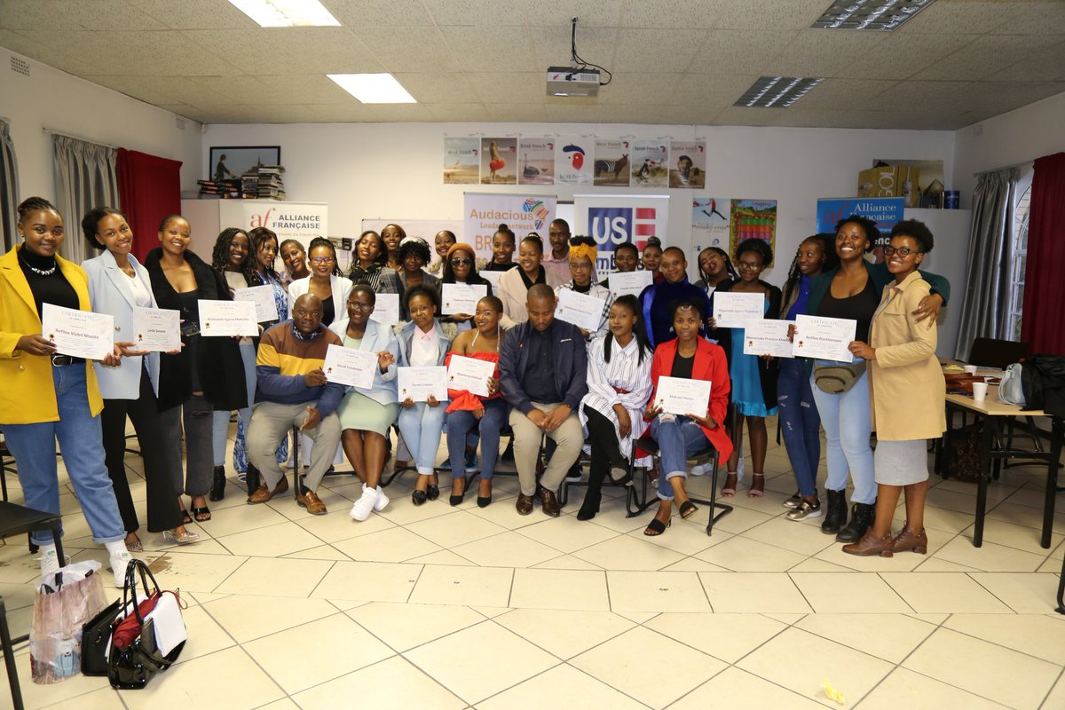 leadaudaciously's tweet photo. Two weeks ago we celebrated the end of a beautiful journey, Bring Her To The Table program funded by @USEmbassyMaseru  came to a beautiful ending with the launch of the young women's voices and call to action to be included in decisionmaking spaces in Lesotho.
#BringHerToThetable https://t.co/0SDEAjiAQ3