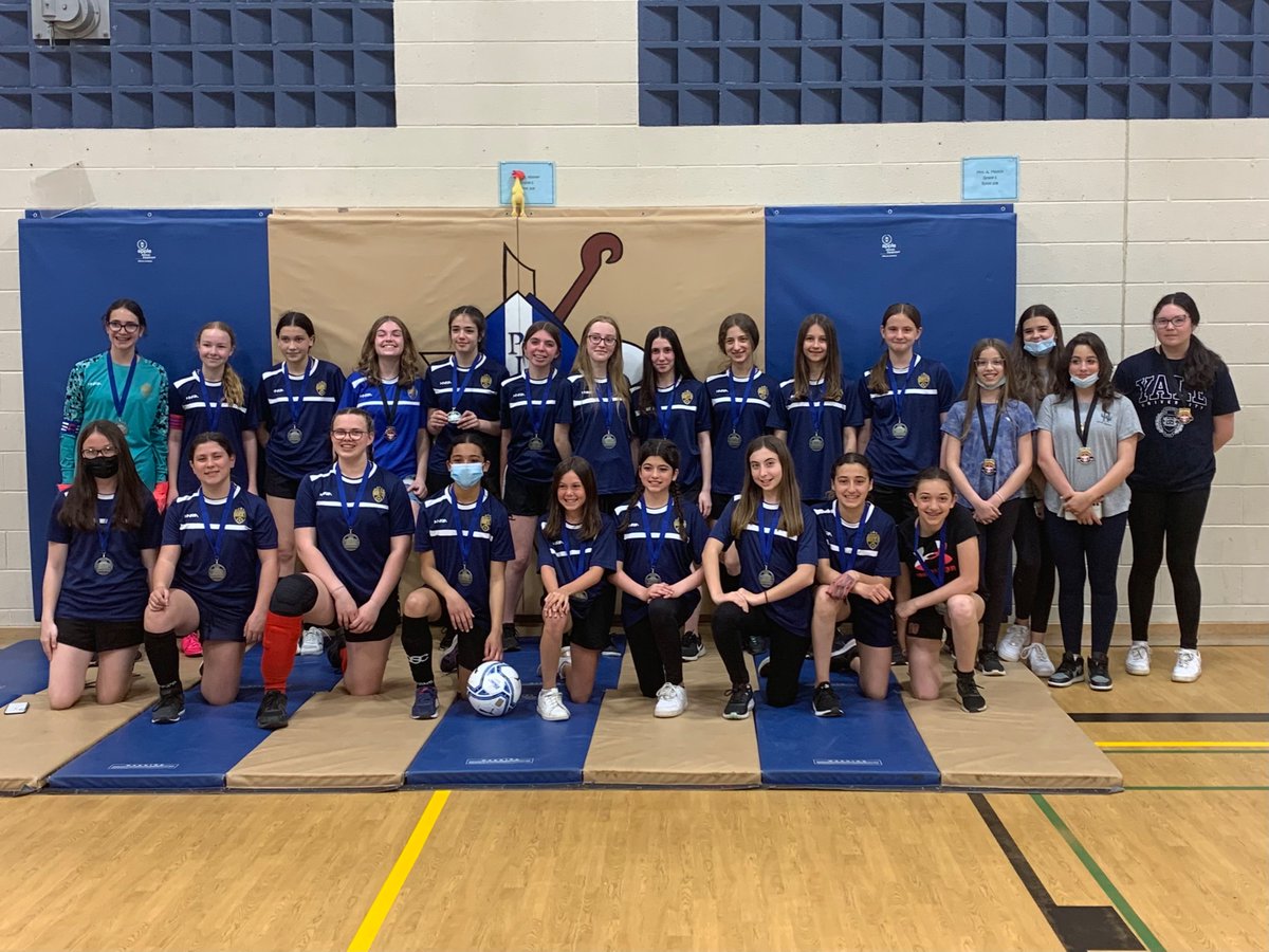 AslettMatthew's tweet photo. Congrats 🥳 to Saints FC ⚽️ 🏃‍♀️ for a silver medal 🥈 in the Halton Indoor Soccer League! 🎉 We are incredibly proud of our talented, dedicated, and motivated team! 👏 Looking forward to outdoor! #CreedDay! 🏟 @SJPIIOakville @CathyChoma @TaniaKayemba @HCDSB https://t.co/WcoJaXvKf8
