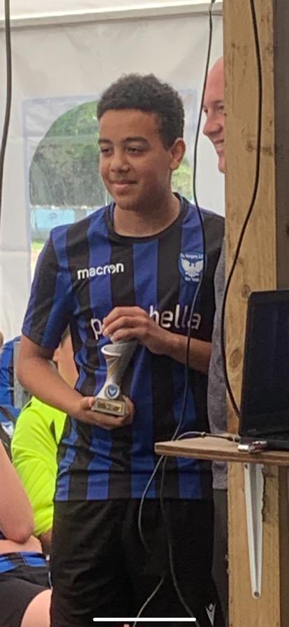 lozally's tweet photo. @CWCHS_PE so proud of Sam and Ollie from 9S, who collected Players player and Manager’s player trophies today. We’re very proud to be a part of @ElyRangersFC family 💙💙🏆⚽️ https://t.co/vKKQPJaSyy