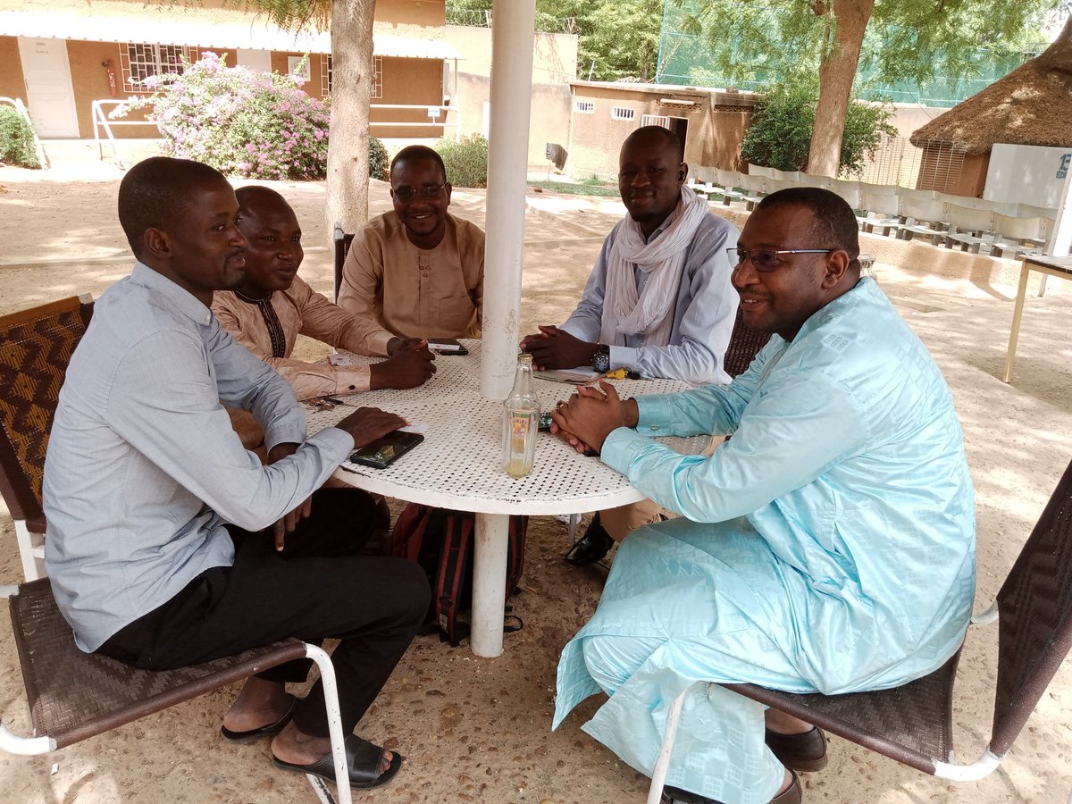 OSMNiger's tweet photo. Today we have a meetup with the @openmapping_wa partnership manager of @hotosm. With members @ilasolthah @maloumma and other. #map4ne https://t.co/CxLGX9rIH1