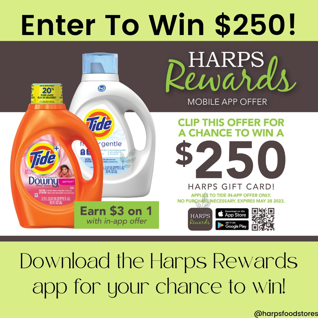 Harps Food Stores on Twitter "💚ENTER TO WIN!💚 Clip this offer in the