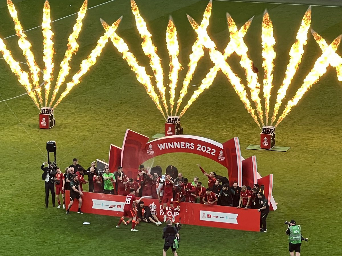 thisisanfield's tweet photo. Ee aye addio we won the Cup 🏆 https://t.co/IDc2tsivjy