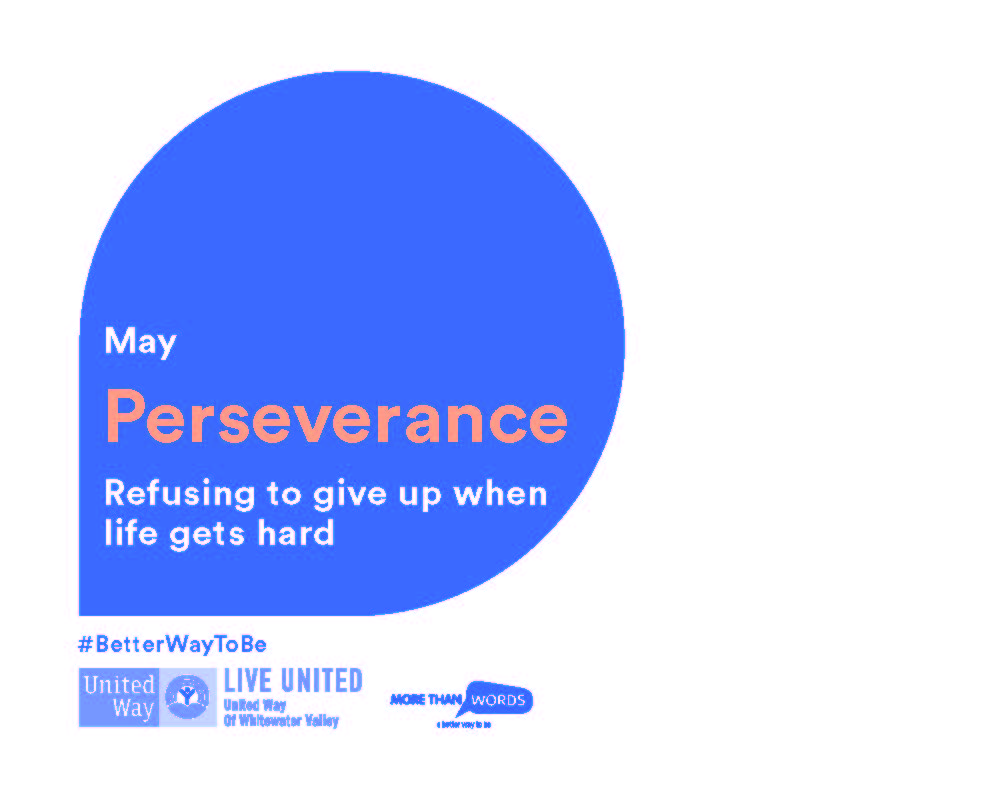 Our word of the month is perseverance. In a month dedicated to our teachers, nurses, brave servicemen and servicewomen, our value word is fitting. To use perseverance means refusing to give up when life gets hard. How are you persevering this month?