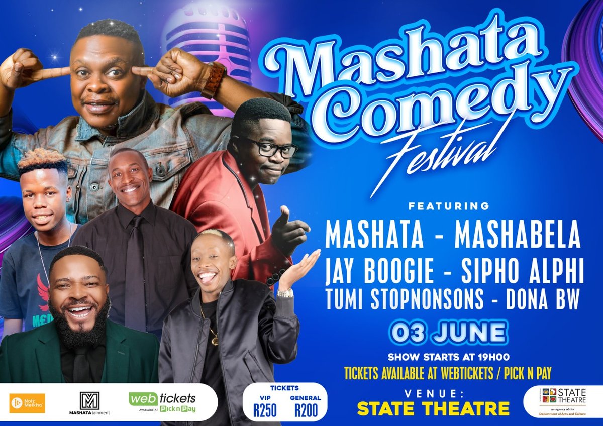 VIP seating 80% Sold

3 June 2022 SA State Theater 
Get your ticket <a href="/webticketsSA/">webtickets.co.za</a> or <a href="/PicknPay/">Pick n Pay</a>
Well it is what it is...🌷❤