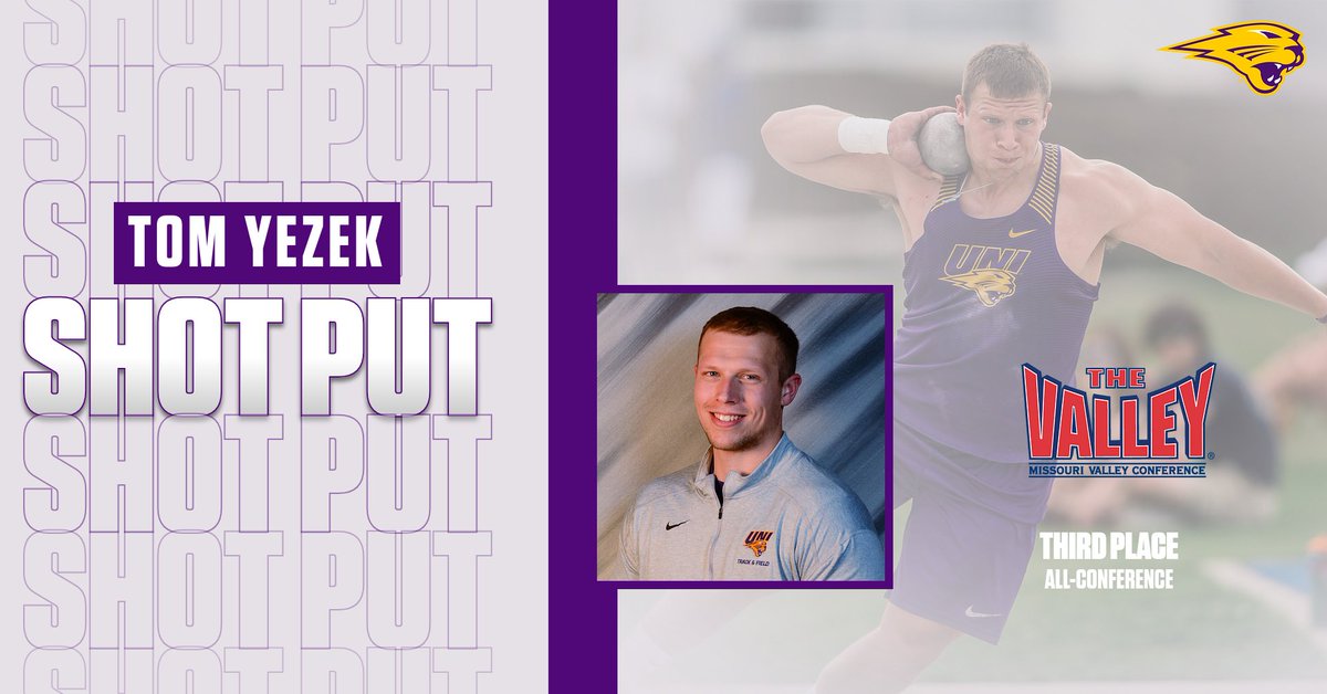 UNI T&F/XC (@unitrackfieldxc) on Twitter photo UNI's <a href="/ThomasYezek/">Thomas Yezek</a> let's it fly! He throws out a season-best in shot put to take bronze at #MVCtf! He entered the championships with the 8th best mark and turns it into 3rd! #EverLoyal UNI's <a href="/ThomasYezek/">Thomas Yezek</a> let's it fly! He throws out a season-best in shot put to take bronze at #MVCtf! He entered the championships with the 8th best mark and turns it into 3rd! #EverLoyal