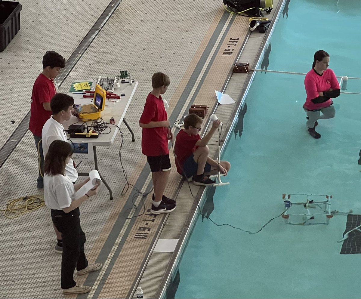jsms_robotics's tweet image. Sevier Robotics team (they call themselves Thrill Gills) made up of 6th graders went to MATE ROV competition at ETSU. They came home with a Judges Award! We are excited for them and their hard work and positive attitude! @PhotonProfessor @KCS_Sevier