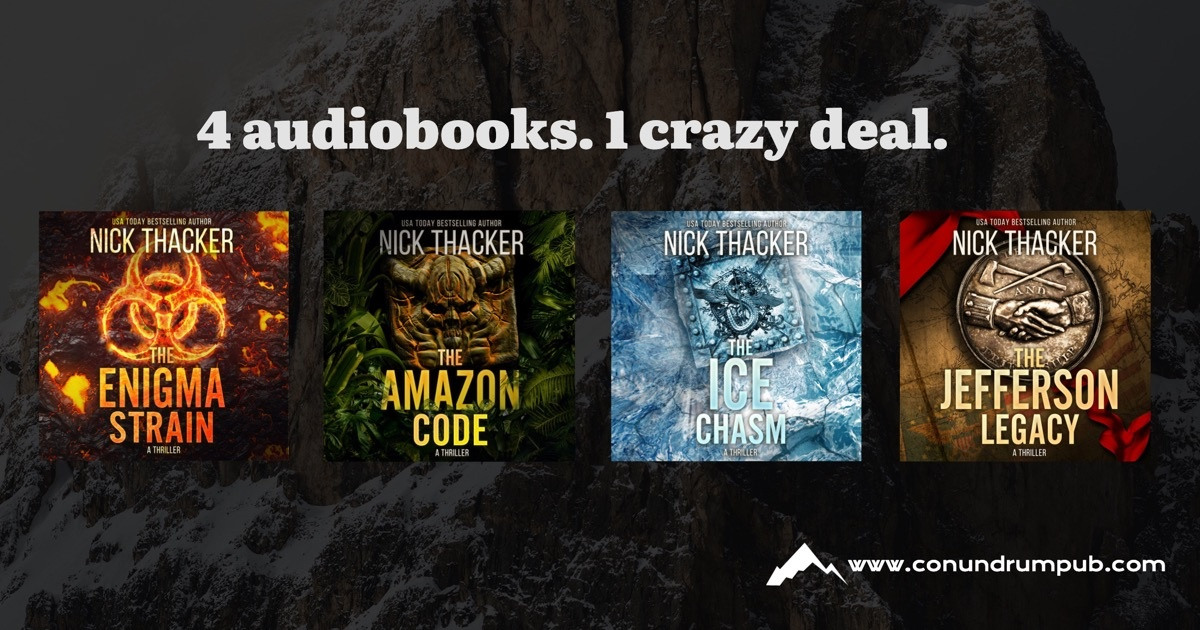 NickThacker's tweet photo. Testing out something new... four audiobooks for the price of one? You got it. (Use AUDIONOW for another 25% off): https://t.co/VPsdKw1NZA
#audiobook #audiobooks #audiobooklover #audiobooklove #audiobooknarrator #audiobookoftheday #audiobooksforthewin #audioboo... https://t.co/GqvoSUfDQc