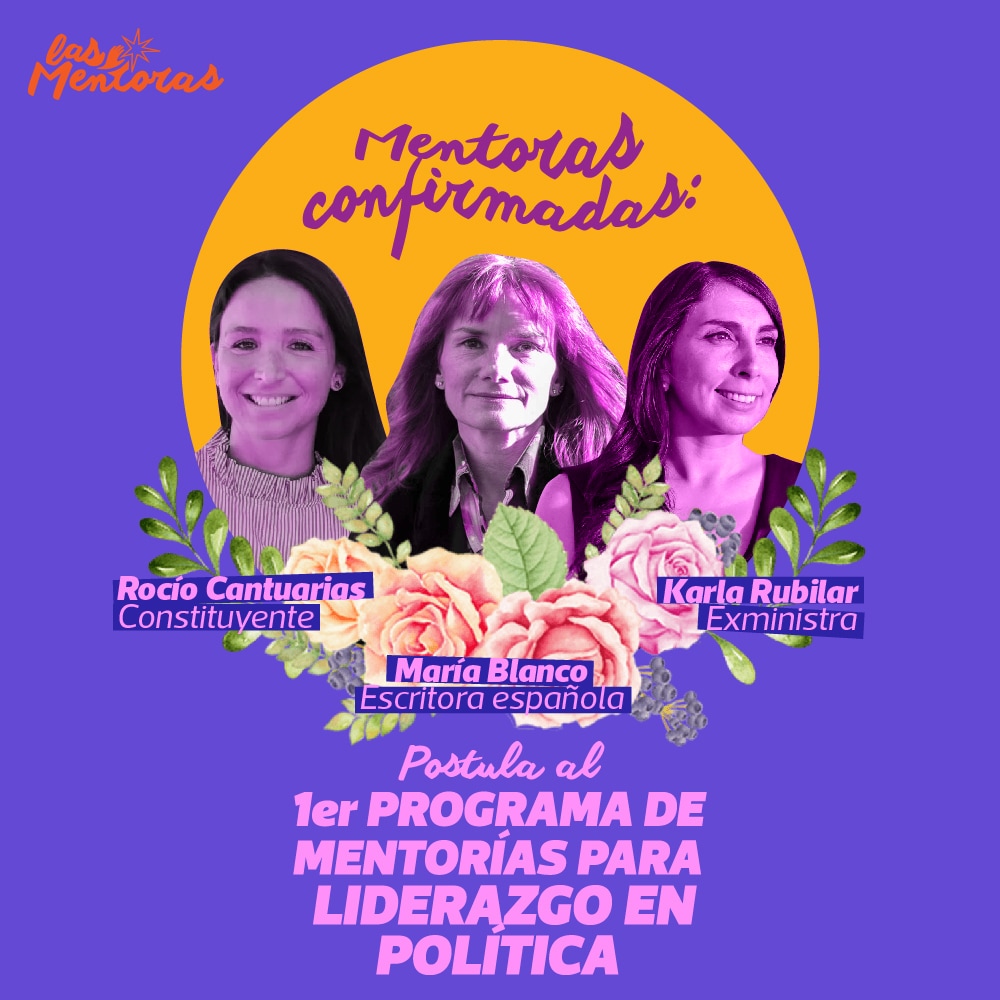 capitanarod's tweet photo. En este nuevo ciclo político, cuando se viene un plebiscito clave para Chile, liderazgos femeninos se requieren más que nunca. 9 mujeres serán mentoras de este programa para jóvenes líderes. 
Ya hay casi 100 inscritas 😰, ¡qué esperas! https://t.co/ZzpjwL2uFY
@lasmentorascl https://t.co/edHdHl3EF9