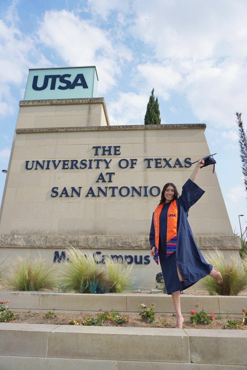 aprilparsonss's tweet image. today I graduate from the University of Texas at San Antonio with a B.S. in Mechanical Engineering
🧡💙 #utsagrad22