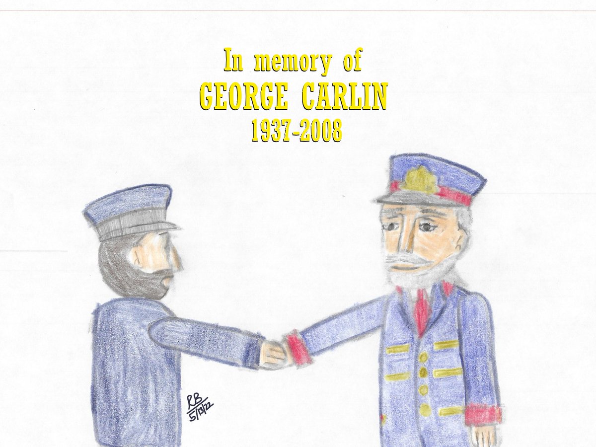 WaltWiz1901's tweet photo. In (belated) observance of the late George Carlinβs 85th, hereβs where I came to recognize him - as Mr. Conductor
#ShiningTimeStation #ThomastheTankEngineandFriends #ThomasandFriends #MrConductor #GeorgeCarlin #traditionalart #WaltWizsArt https://t.co/wdogqS0L3S