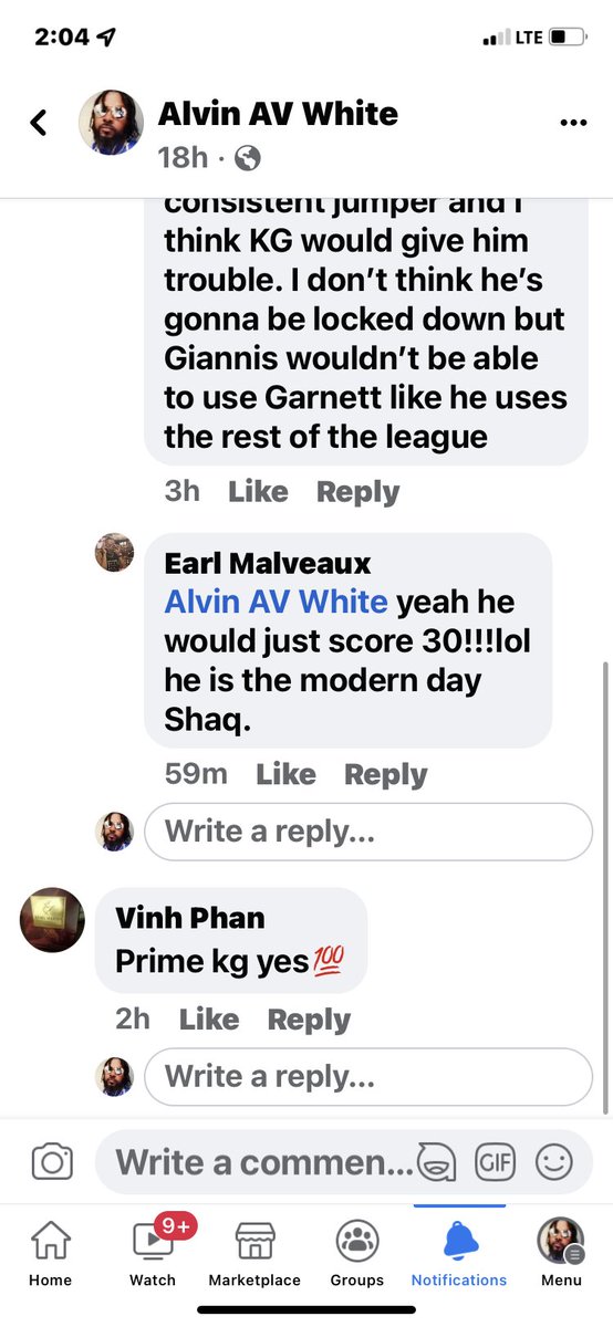 Av_ipleada5th's tweet photo. @KevinGarnett5KG Posted this yesterday. You have a few doubters but I believe you would handle @Giannis_An34 https://t.co/ZA3MWUH2t8