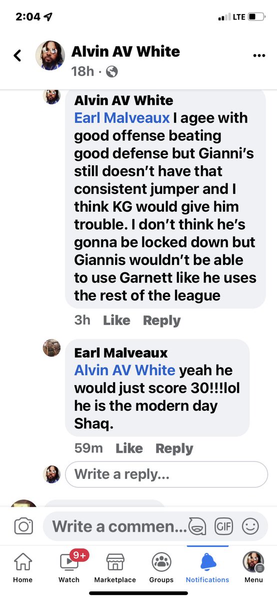 Av_ipleada5th's tweet photo. @KevinGarnett5KG Posted this yesterday. You have a few doubters but I believe you would handle @Giannis_An34 https://t.co/ZA3MWUH2t8