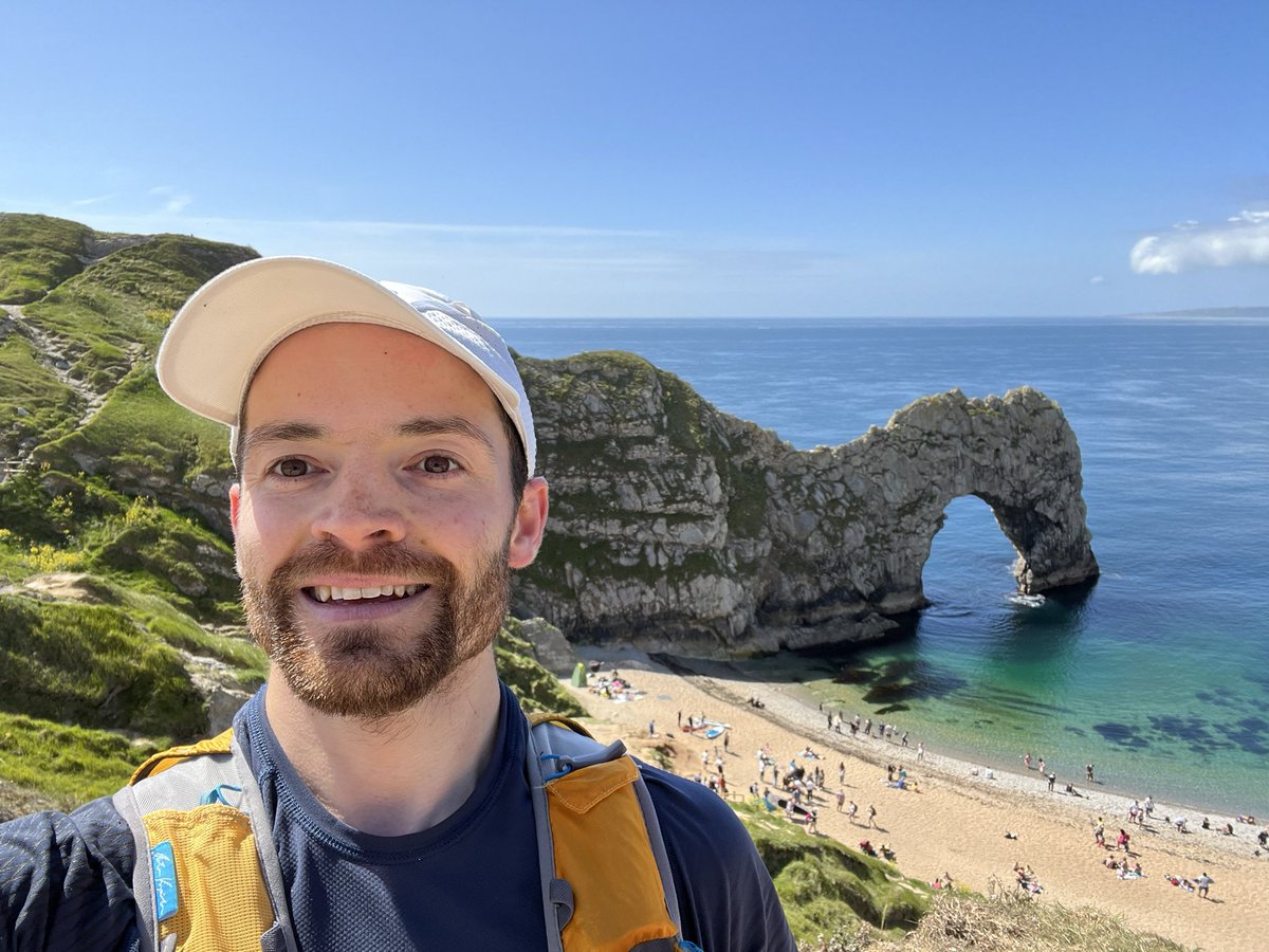 Teach_Physics's tweet photo. Great day! 12:01 for Jurassic Coast 100k and 2nd! What scenery! Now back to 10k day 78 tomorrow- might be a bit sore. #ultrarunning https://t.co/kumnKeqEIJ