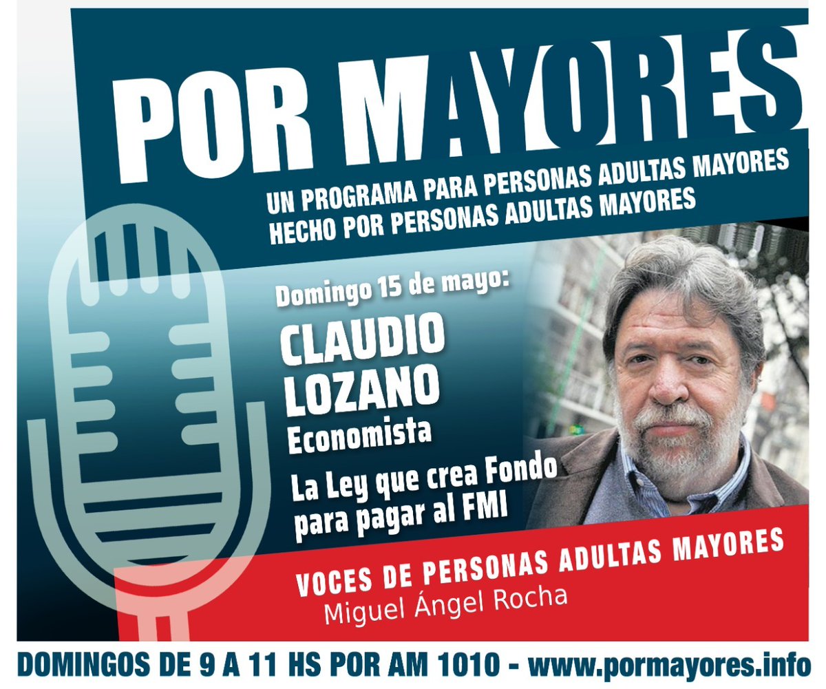 UP_CABA's tweet photo. Este domingo @Lozano_Claudio en "Por Mayores". 
De 9 a 11hs por AM 1010.

#PorMayores  #AM1010 https://t.co/fdF7qDaNlc