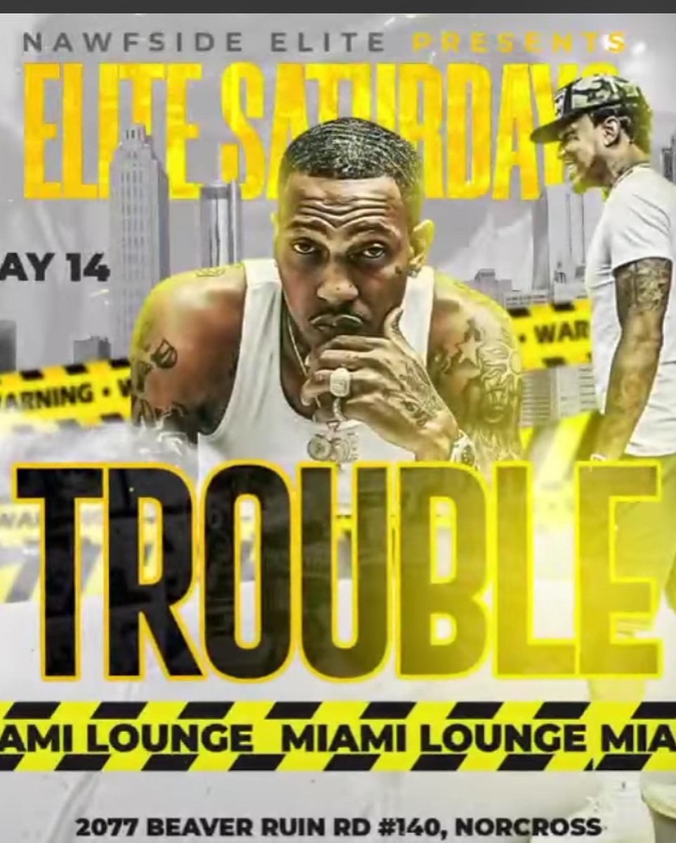 TroubleDTE's tweet photo. 1 night - 2 parties - TONIGHT!!
1st stop nawfside #MiamiLoungeAtl
2nd stop #HQ in da city! Lets get it
〽️〽️🅱️ https://t.co/1qW1yVtDGh