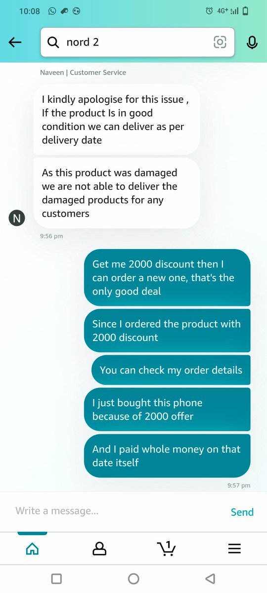 antony2006's tweet photo. @amazonIN @amazon have a serious look into this issue.
Selling phones in offer period and cancelling the order after offer period,till then full amount,in this case around 27000 is with you still refund credited in customers bank account.
2/2 https://t.co/jIGUpPnAHP