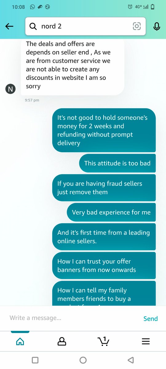 antony2006's tweet photo. @amazonIN @amazon have a serious look into this issue.
Selling phones in offer period and cancelling the order after offer period,till then full amount,in this case around 27000 is with you still refund credited in customers bank account.
2/2 https://t.co/jIGUpPnAHP