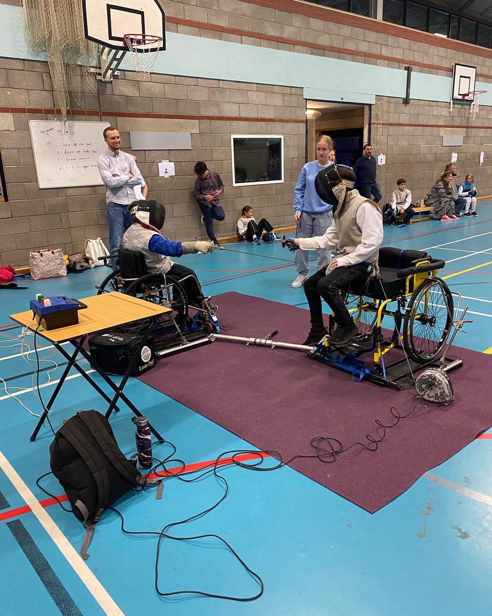 SebbysAdventure's tweet image. Sebby’s first #fencing competition - he absolutely loved it. @BladesBristol are so amazing at always making changes to include him. Fab way to spend a Saturday. #inclusion #thankyou