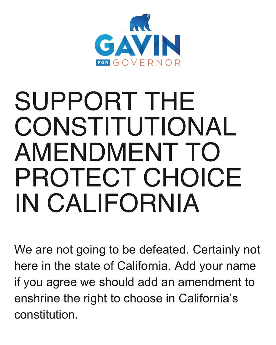 JulieCStromberg's tweet photo. Add your name! Thank you @gavinnewsom! #prochoice #reproductive-rights #prochoicecalifornia #reproductiverights 
https://t.co/bQBlhUYkiB https://t.co/dIl0rTMuQ1