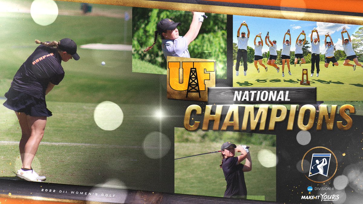 NCAADII's tweet photo. Congratulations to the @FindlayOilers, the 2022 #D2WGolf National Champions! It came down to the last hole of the last match. The Oilers won all 8 of their tournaments this spring!

Full Results: https://t.co/028kXkd0pM

Tournament homepage: https://t.co/PcR6pU5PwE https://t.co/QFXevx0oe3