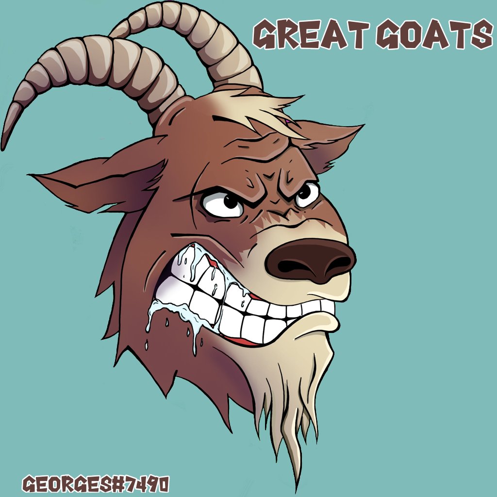 BurdeL22's tweet photo. My Fan-art for 
@GreatGoatsNFT ❤️ https://t.co/DitNu6706f