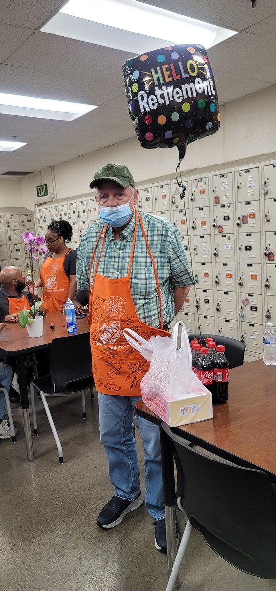 After 21 years with the Cordova Home Depot, Pat is happy to retire with his donuts &amp; coke!  He will truly be missed. <a href="/marquee_hall/">Marquee Hall</a> <a href="/christydumas/">Christy Dumas</a> <a href="/CorinnaBarnes12/">Corinna Barnes</a> <a href="/leemens/">Lorie Emens</a> <a href="/zemuly/">zemuly</a> <a href="/sandra_moma/">MomaSandra</a>