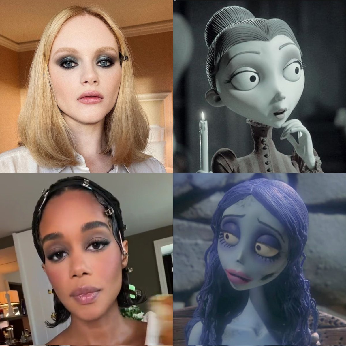 oconndior's tweet photo. Laura harrier e Emma laird daria um belo cast como emily e victoria do filme " A noiva Cadáver" https://t.co/Xi5WLdfeX7