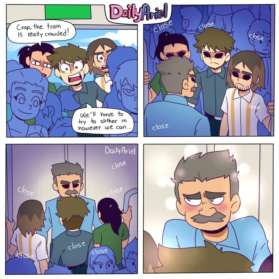 DailyAriel's tweet photo. M-Maybe too close... #comicstrip #comic #dailyariel https://t.co/CBF2gT2ixi