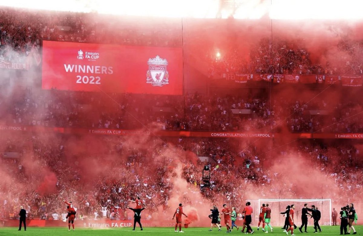 Liverpool fans today at Wembley 👏 #LiverpoolFC #LFC