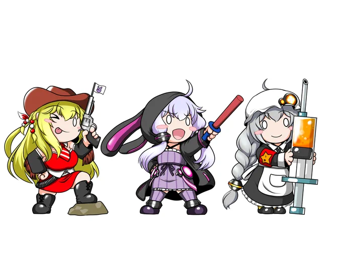 しゃおらー!
ワッペンデザインこれでいくぞい!!

そして各キャラ単体のステッカーも作りたいぞい!!
_(:3」∠)_ 