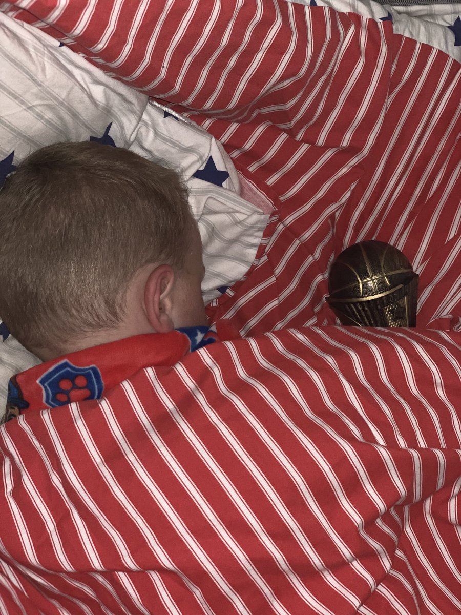 RunsyMumsy's tweet photo. One very happy ⁦@BelfastBulls⁩ Baller of the week! 😁 cudnt convince him not 2 take the trophy 2 bed cos it’s apparently his “best first trophy” 🤩 #BullsRule 🏀 https://t.co/9VeyCsXHiw