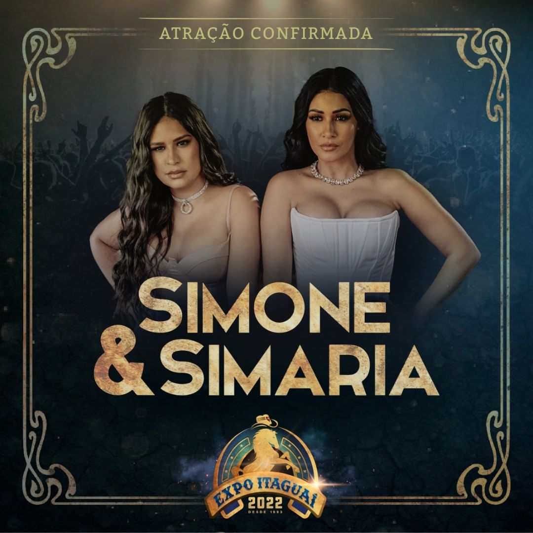 CariokSertanejo's tweet photo. As Coleguinhas SIMONE &amp; SIMARIA estão confirmadas na EXPO ITAGUAÍ 2022 🔥⁣
⁣
CHORA NÃO COLEGUINHA 😂⁣
⁣
#SimoneESimaria #Coleguinhas #Itaguaí https://t.co/5RSSmK3CtD