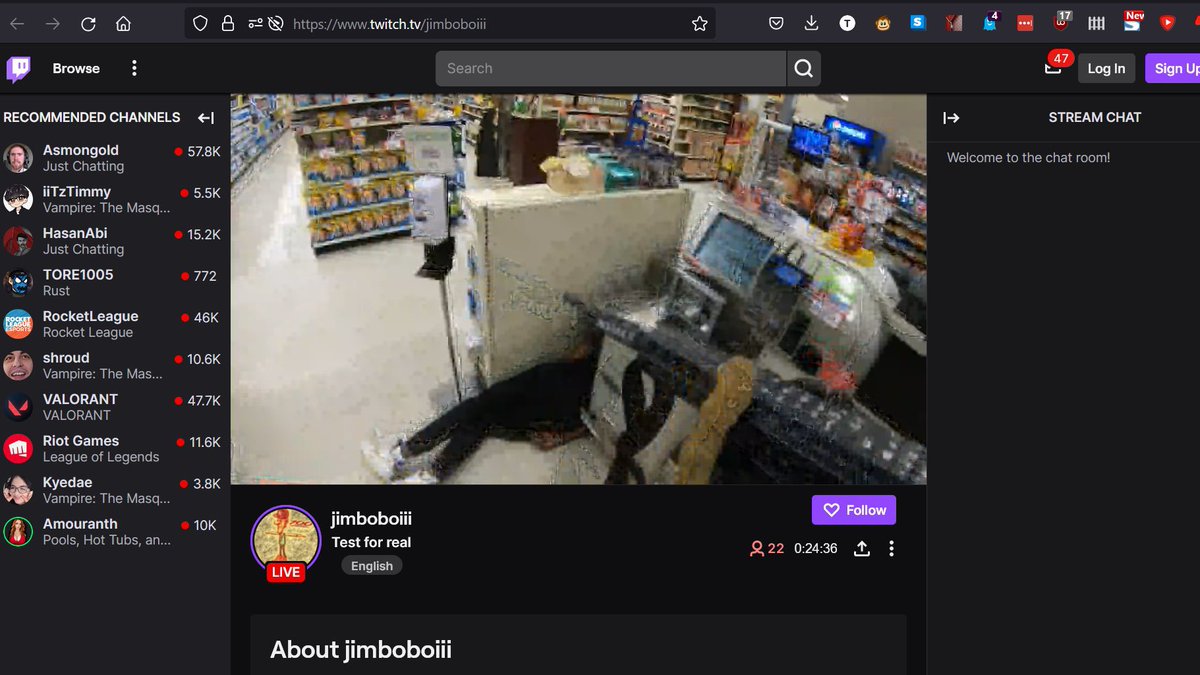 Intel Point Alert on X: 🇺🇸DISTURBING: Gunman live streamed shooting on  Twitch under the name “jimboboiii” t.conPYc80aV2P  X