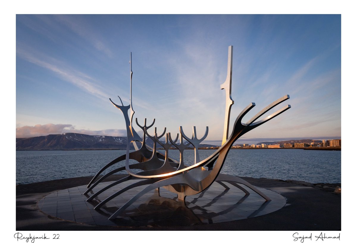 SAhmadPhoto's tweet photo. The Sun voyager. 

At Reykjavik. 
@visitreykjavik 
#goldenhour #FamilyDocWithCamera #Photography #outdoorphotographymagazine #trending #landscapes #imageoftheday #justgoshoot  #scenicview #earthpix #discoverlandscape #awesomeglobe #naturephotography  #fineartphotography https://t.co/a2WPZ3xVd4
