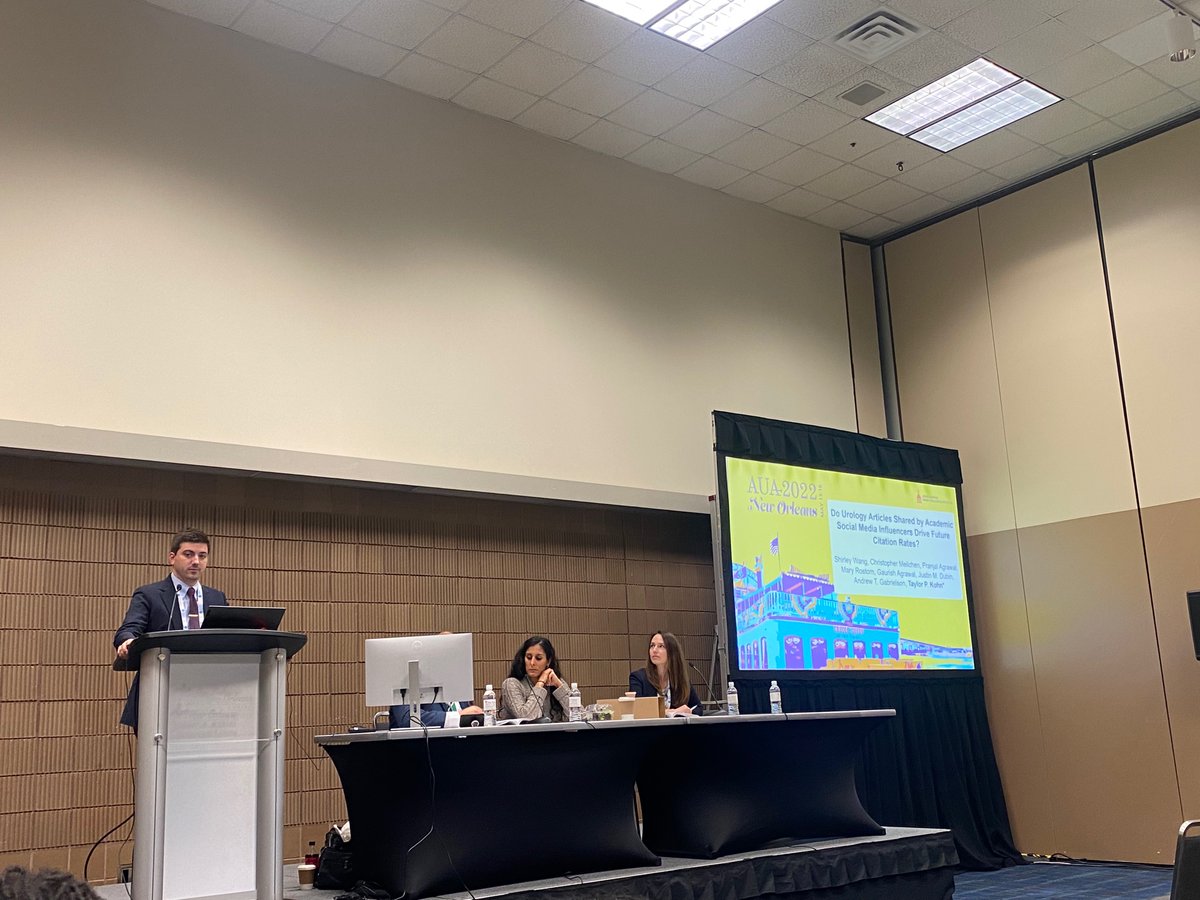 In looking at studies published in 2018 in @EUplatinum and @JUrology, we found that tweets by academic social media influencers were not associated with future citations as of 2021. Rather strong open access studies drove future citations. #AUA22 @justindubinmd @urogabe