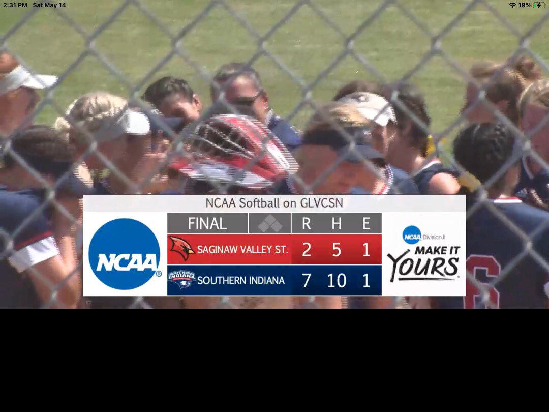 USI wins the Midwest Region 1 championship.  On to the Super Regional! #ScreaglePride #GoUSIEagles