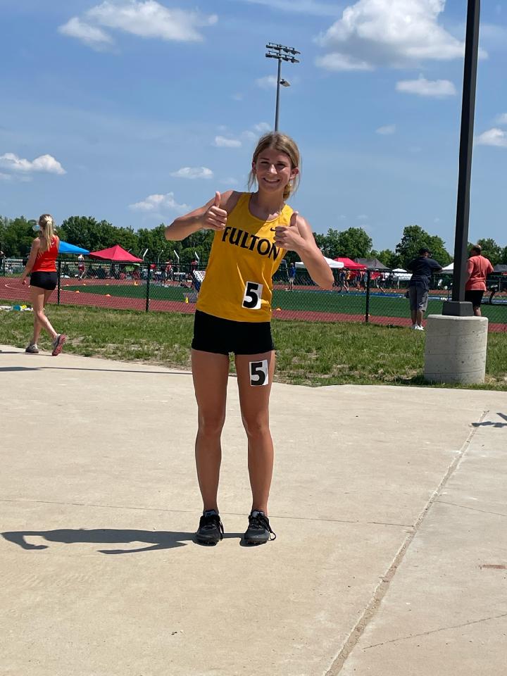 Sending another to Sectionals!!!  Emmy Begemann takes 3rd in the Triple Jump!!! #fultonproud #hornetfast <a href="/FPSActivities/">Fulton Activities</a> <a href="/FultonSunSports/">Fulton Sun Sports</a> <a href="/JeremyJacob88/">Jeremy Jacob</a>