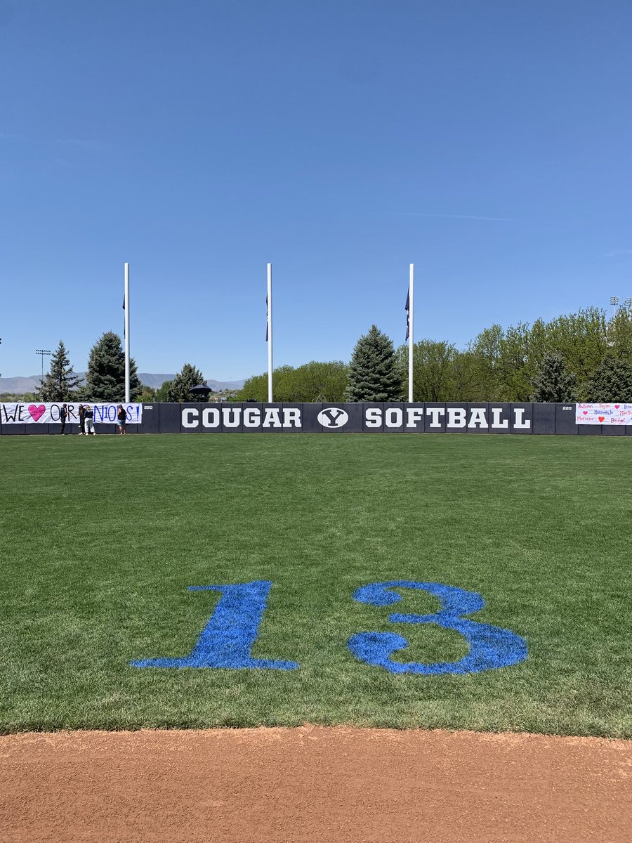 Gail Miller Field is all decked out for our seniors today 🥺💙