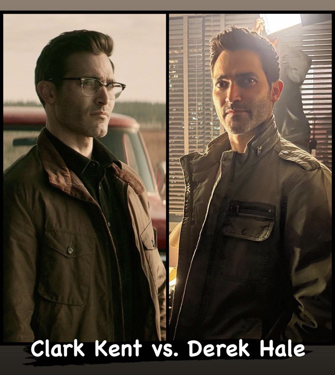 Tyler Hoechlin as both Clark Kent and Derek Hale. #TylerHoechlin #ClarkKent  #Superman #Bizarro #SupermanAndLois #DerekHale #HalePack #TeenWolf  #TeenWolfMovie #TeenWolftheMovie, image size:1072x1200