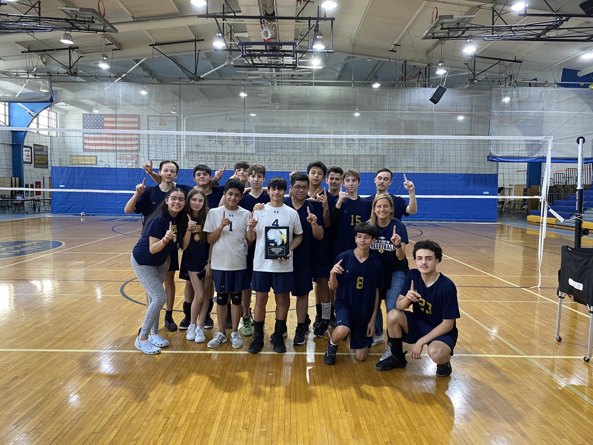 Congrats to our freshman volleyball team for winning the Eagle Invite! Great work today! #leydenpride