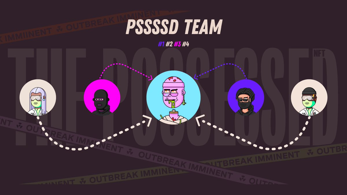 Linusbjornstad's tweet photo. Let me tell you a little bit about them! Get to know @ThePossessedNFT team better, a little series #1 #2 #3 #4👨‍🔬 
Turn on 🔔 to follow up!🧪

The Team⤵️
#1 @tmw_buidls 
#2 @luuminize 
#3 @whatthefurr 
#4 @_thel0stb0y_ https://t.co/HaUVdRTYa3