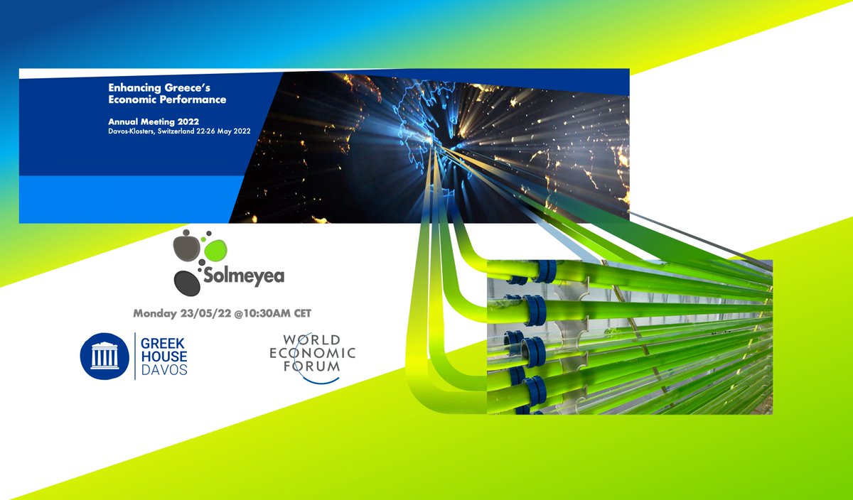 StenosBill's tweet photo. @Solmeyea will be in Davos on 05/23/22 augmenting policy strategies to accelerate Greek economic expansion https://t.co/MADloXeVRS
@wef #wef22 #GHD2022 #EITHubIsrael  @DavosGR2021 @MinDevGr @MinDigitalGr @NCSR_Demokritos @mitefgreece @EITeu @EITFood @ElevateGreece @MassChallenge https://t.co/h93Ekic5vG