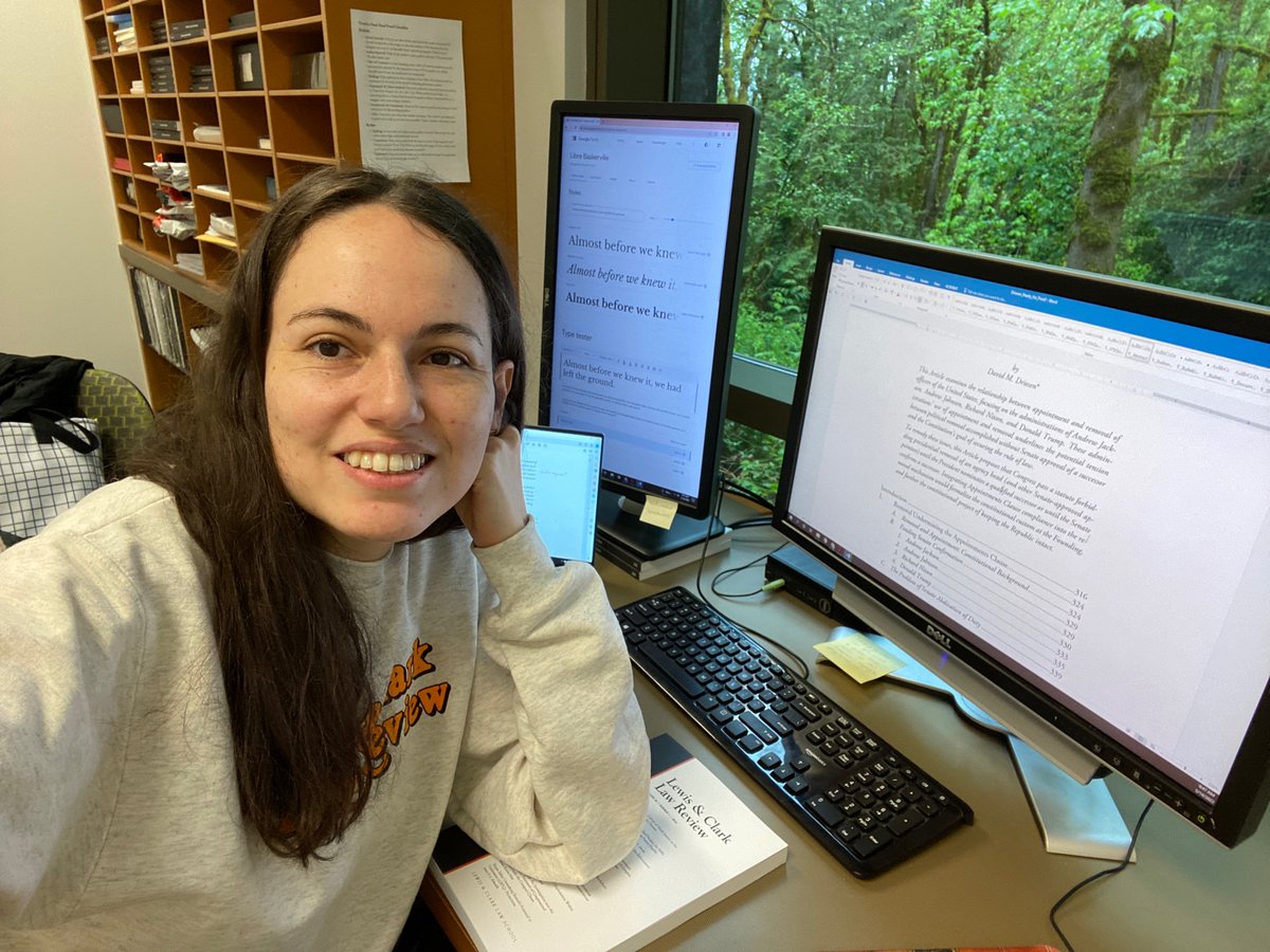 Happy Saturday from the Lewis &amp; Clark Law Review suite! <a href="/lclarklaw/">Lewis & Clark Law School</a>