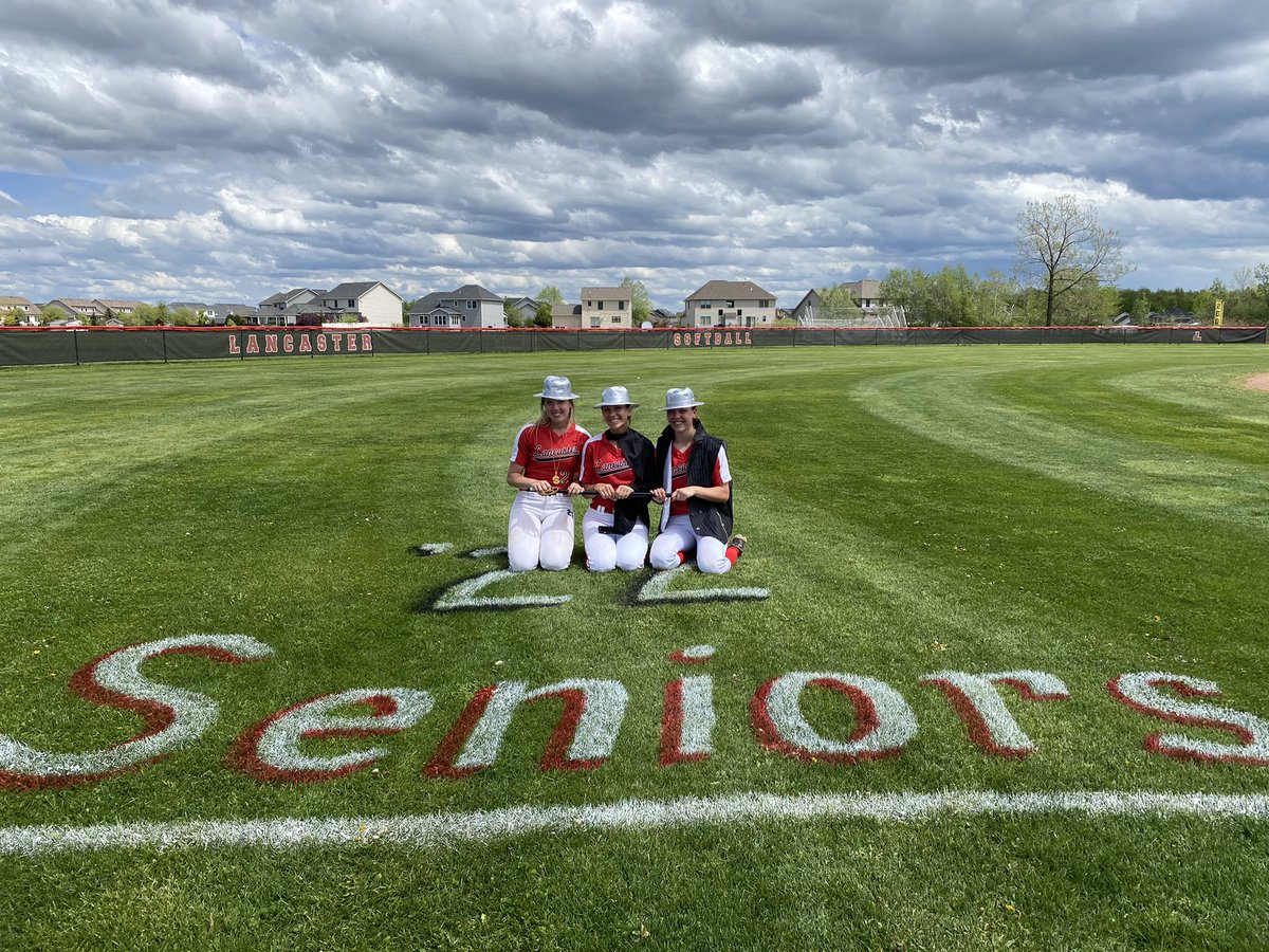 LancHSsoftball's tweet photo. Congrats to our Players of the Game in today’s win over Nardin…it’s our SENIORS! P Madi Balk (Florida State), SS Brooke Fraas (Geneseo), &amp; CF Kaitlin Romanowski (Gannon)! We are so thankful for your leadership, dedication, positive attitudes, and commitment over the years! #gsod https://t.co/Ivwh8KxMUF