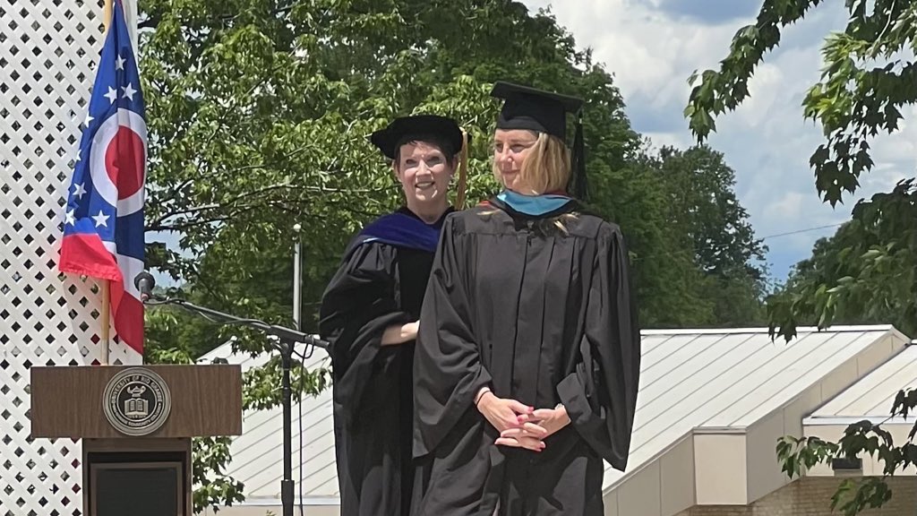 OhioDevelopment's tweet photo. This afternoon Director @LydiaMihalik had the honor of giving the commencement address at @URioGrande, and received an honorary Doctor of Public Service Degree.
Congratulations graduates!
#ChangingTomorrows #ThisIsRio https://t.co/Usu5gwea2g