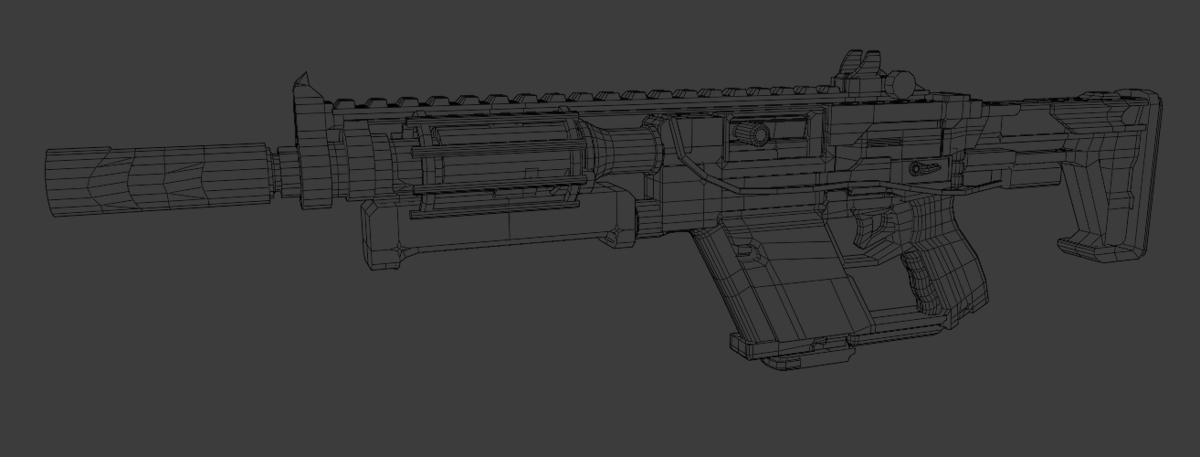 Modeled and Textured a futuristic weapon, the AX556 for #Redux.
#RobloxDev #Substance3DPainter #blender